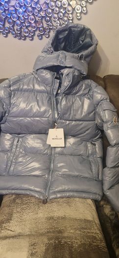 puffer jacket - baby blue - brand new with tags
