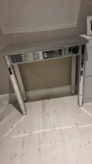Large Mirror and Mirrored Console Table