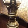 Very large Mid Century Decorative Cherub/Angels brass lamp Image 6