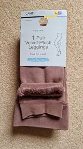 Leggings/faux fur tights L/XL