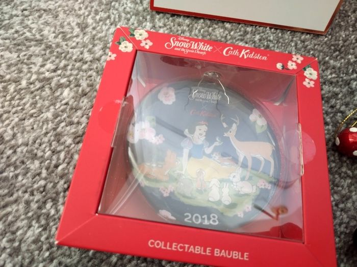 Box Of New as New Disney Christmas Ornaments and Gifts