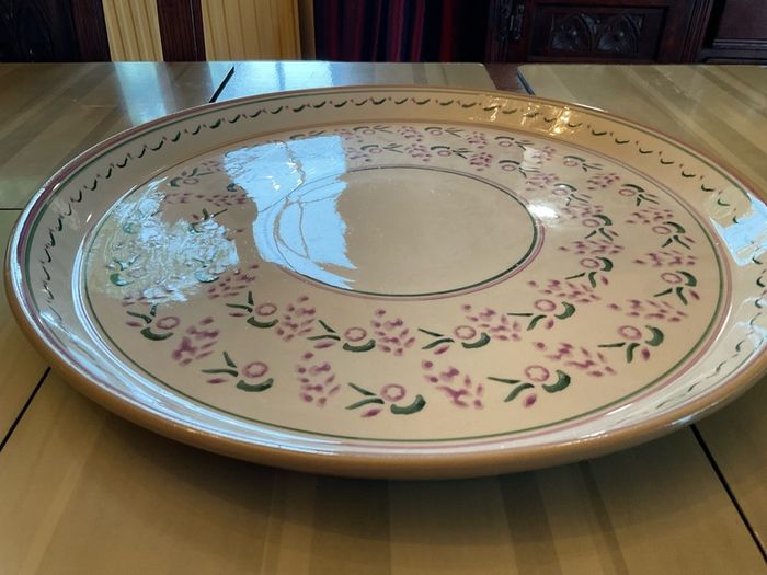 Nicholas Mosse new Lavender limited edition from Washington Creek .  A round platter 13 inches in diameter and a tea pot