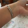 Silver-Tone Charm & Spiral Bracelets Set Image 5