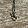 Vintage Sterling Silver Chain with Oars pendant Image 2