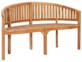 Banana Bench 151 cm Solid Teak Wood