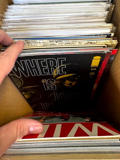 Image & Top Cow Long Comic Box w 320 comics for Sale