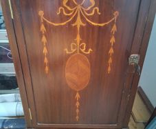 Pair of Mahogany Lockers