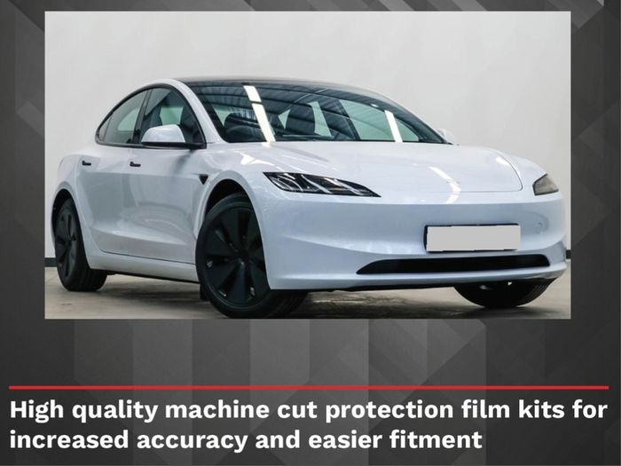 Tesla Model 3 2024- Front Bumper Stone Guard Paint Protection Film Highland