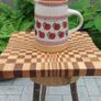 Nicholas Mosse Apple Pattern Large Cylinder Jug, 7.5" Tall, Retired Shape, Some Crazing Image 2