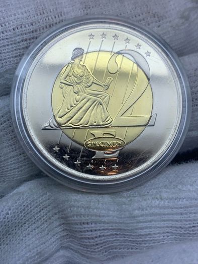 Monaco 2 euro coin specimen trial big weight 29.3gr diameter 3.3cm