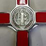 large red crucifix cross,,lovely condition,, beautiful,,,buyer collects or pays postage thank you,,sold as is ,some of the money will be going to charity,good cause ,, Image 7
