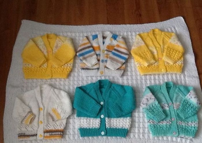Handmade baby cardigans & Blankets