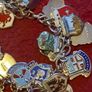 vintage silver and enamel charm bracelet Image 6