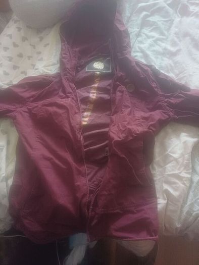 pretty green purple jacket
