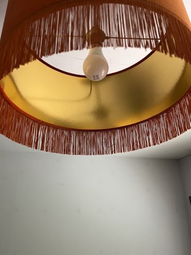 Gorgeous Velvet Burnt Orange Lampshade