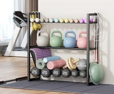 3 Tier Dumbbell Rack, Weight Rack for Home Gym, 360 lb Capacity