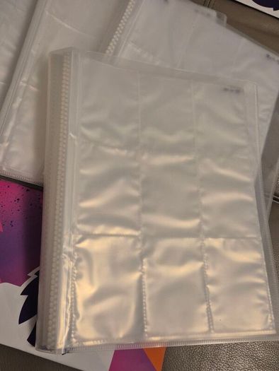4x brand new football card folders