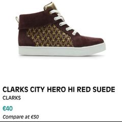 Clarks hi top trainer 13 G UK / 32 EURO NEW