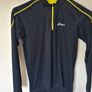 Asics running top Size small ptp 20" black/yellow in excellent condition Image 5