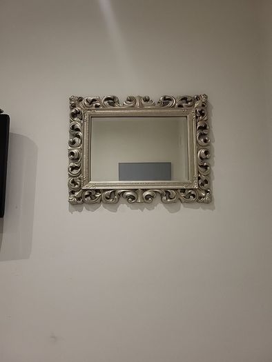 Ornate Silver Effect Mirror