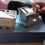 New Bridge silverware Silver Train Money Box Tooth & Curl Image 3