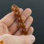 Luxury Orange Baltic Amber Beaded Stretchy Bracelet for Men Women Perfectly Rounded 12mm Genuine Amber Beads Jewellery Bracelet for Men Women Image 3