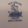Fabulous Antique Blue and White 10.5 Inch Dinner Plate By Furnivals Limited, in the Popular "Old Chelsea" Pattern Circa 1915+ Image 7