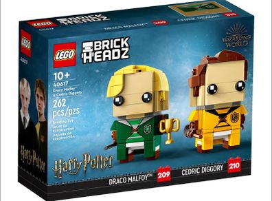 Lego Harry Potter Draco Malfoy & Cedric Diggory Brickheadz 40617