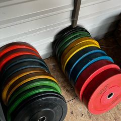 150kg olympic bumper weight plates sets