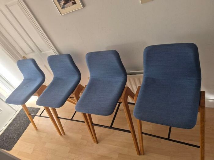 NaughtOne Viv Wood Bar Stools