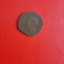 1949 British Halfpenny with clipped planchet error Image 2