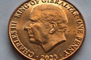 Gibraltar Coins Charles III Coronation 1p 2023 UNC