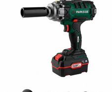 Parkside Powerful 20V 400Nm Cordless Vehicle Impact Wrench With Accessories and Batteries