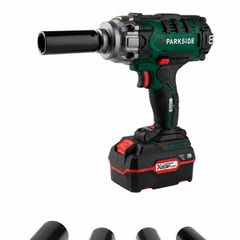 Parkside Powerful 20V 400Nm Cordless Vehicle Impact Wrench With Accessories and Batteries