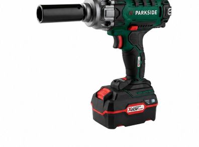 Parkside Powerful 20V 400Nm Cordless Vehicle Impact Wrench With Accessories and Batteries