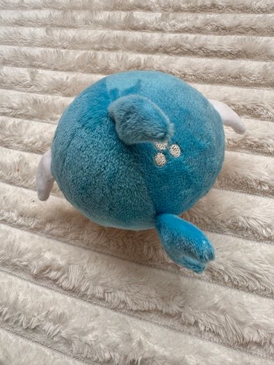 Blue white Shark Soft Plush approx. 10 cm. Used Please see photos