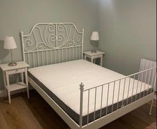 Ikea bed fame plus mattress LEIRVIK