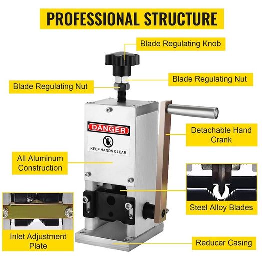 FlowerW Wire Stripping Machine Scrap Metal Recycle Tool