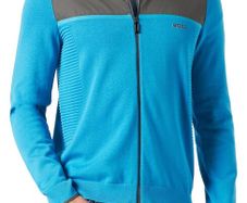 BOSS Zowan Men's Cardigan Sweater, Open Blue, Size L