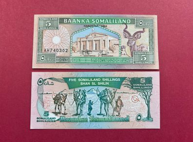 Somaliland  5 Shilin  1994  Pick 1a   ( Uncirculated )