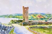 muckinish west tower watercolour