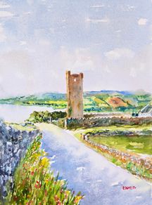 muckinish west tower watercolour