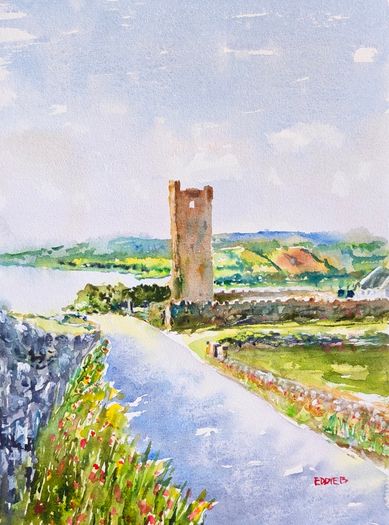 muckinish west tower watercolour