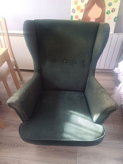 Armchair IKEA with footrest
