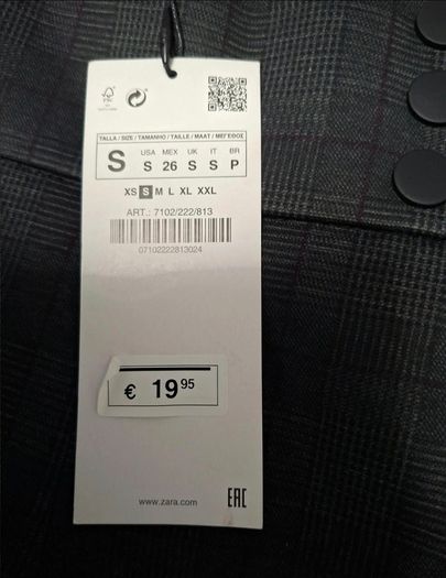 Zara skinny trousers