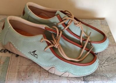 Salkin USA Casual Loafers / Driving Shoes - Mint Green - Size 43
