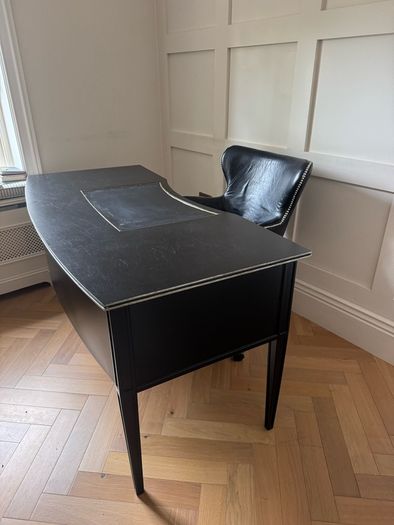 Beautiful Desk with Leather Inlay