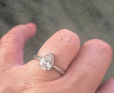 High quality CZ silver ring