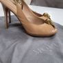 Alexander McQueen Tan Leather Crystal Embellished Skull Detail Peep Toe Pumps Size 40.5 (Fit 7-7.5UK) - Rrp 695 (New) Image 9
