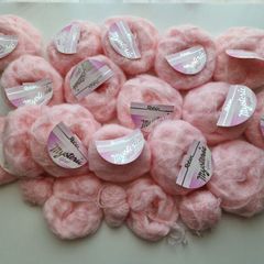 Pink mohair 16+ balls